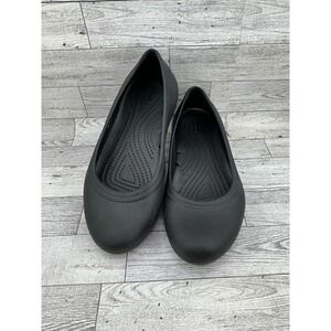 Crocs Alice Work Flat Black Slip Resistant‎ Professional Shoes Women Sz 7 11050